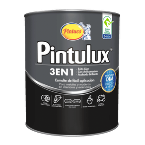 Esmalte Pintulux 3 en 1 Cuarto de galon